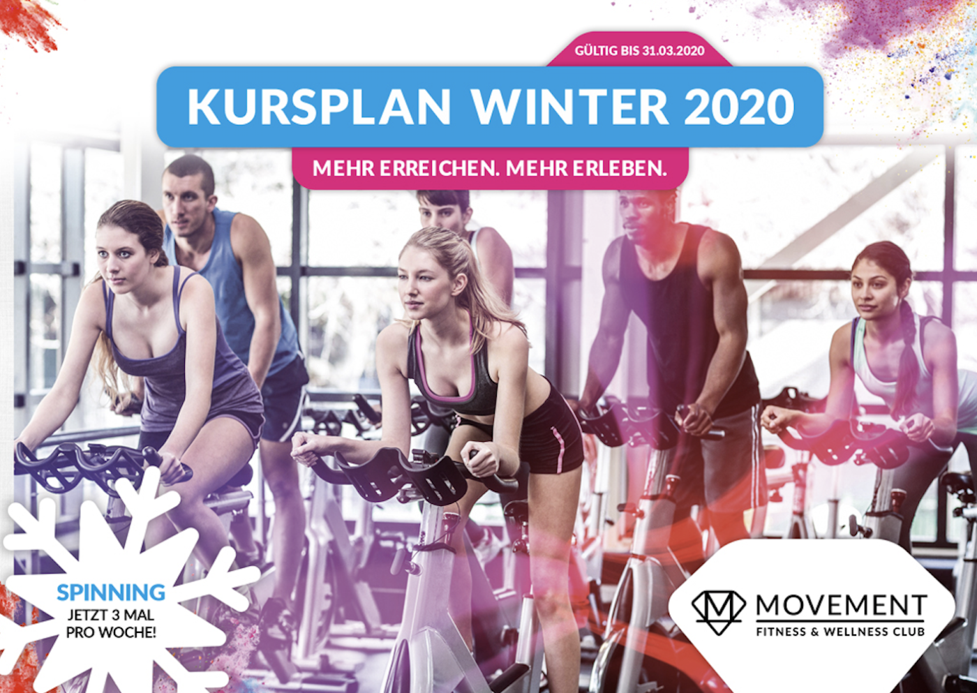 MOVEMENT SPINNING MÜNCHEN 1400x993 - Kursplan Winter 2020 : Sonntags zusätzlich Spinning